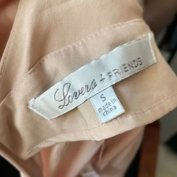 Lovers + Friends My Way Deep V Jumpsuit Nude S - Picture 7 of 8